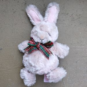Vintage Russ Berrie Pink Dangle Friends Plush Bunny 9" Stuffed Animal **RARE**